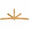 Ekena Millwork Alberta Rough Sawn Timber Gable Bracket, Western Red Cedar, 96"W x 52"H x 4"D x 4"F, 13/12 Pitch GBW096X52X0404ALB00RWR - alternate 5